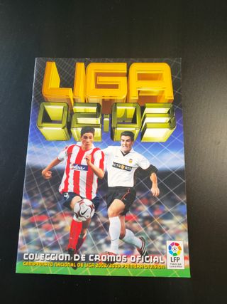 Album liga este panini 02-03 con 36 cromos pegados