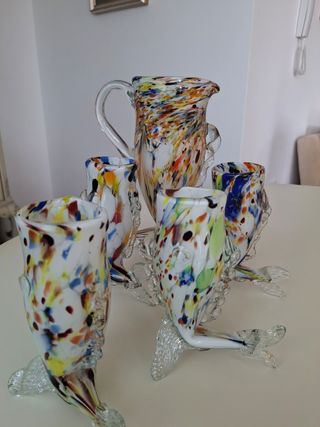 Brocca e bicchieri di Murano, Italia