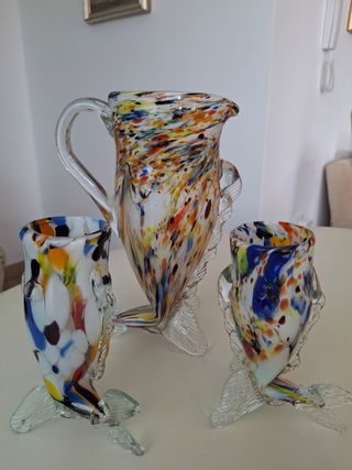Brocca e bicchieri di Murano, Italia