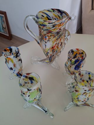 Brocca e bicchieri di Murano, Italia
