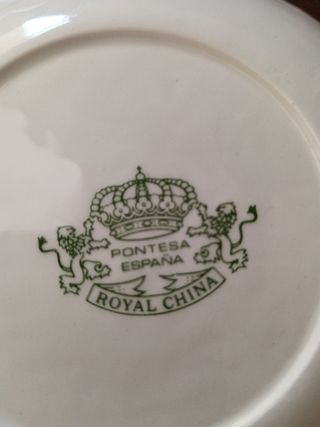 Juego café PONTESA porcelana blanco-azul