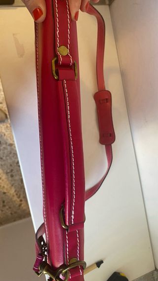 Maletín piel rosa