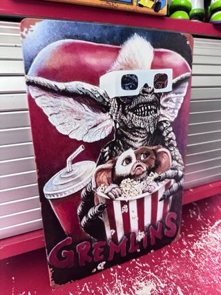 Chapa Gremlins - Cine 20x30 cm