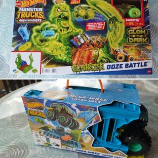   2 sets Hot Wheels Monster Trucks