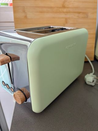 Tostadora retro verde pastel Create