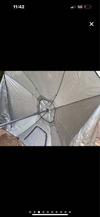 Sombrilla gris poliéster - Parasol
