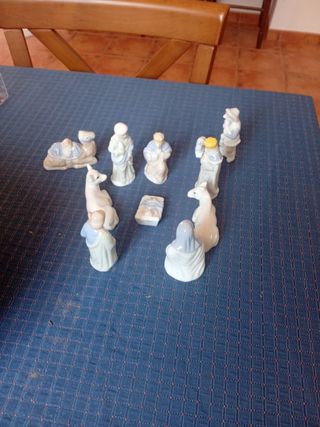 Belén porcelana. Nacimiento Navidad. Nadal.