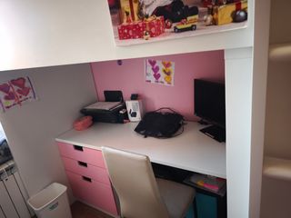 Litera infantil con escritorio - armario