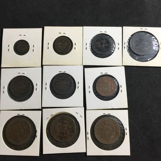 Lote 10 Monedas Alfonso XII - Cobre