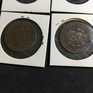 Lote 10 Monedas Alfonso XII - Cobre
