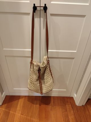 Bolso rafia Women's Secret beige