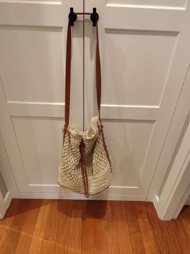 Bolso rafia Women's Secret beige