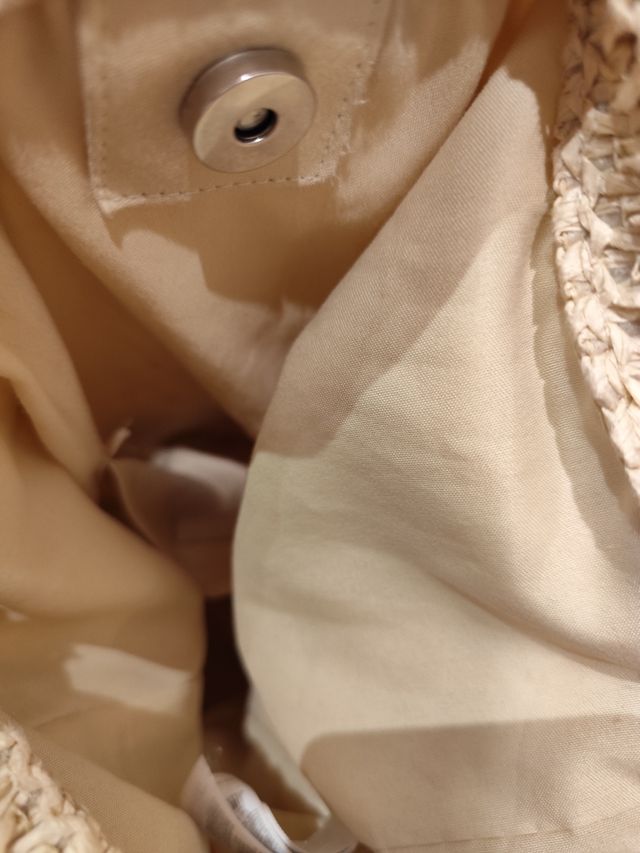 Bolso rafia Women's Secret beige