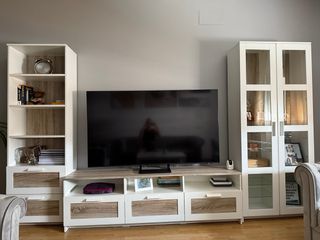 Vitrina blanca 2 puertas - Mueble salón