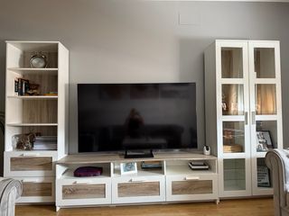 Vitrina blanca 2 puertas - Mueble salón