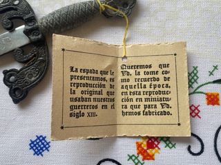 Abrecartas Espada S.XIII