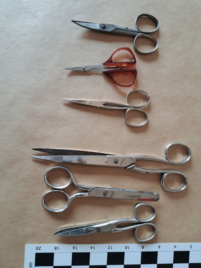 Tijeras vintage: 6 unidades