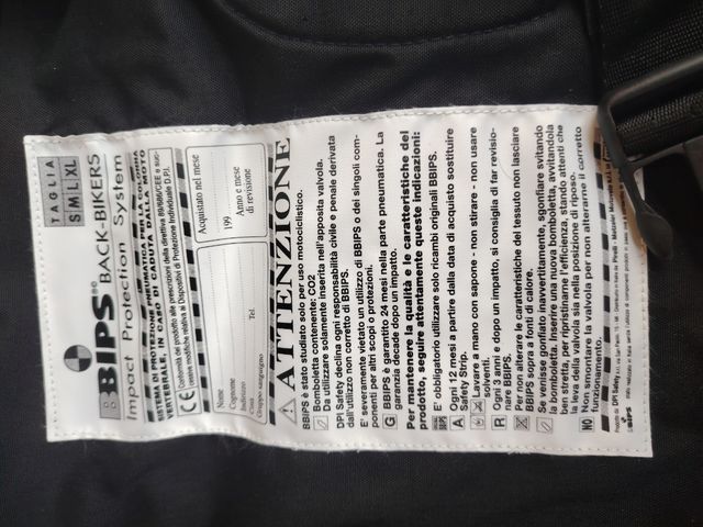 Giubbotto protettivo moto BIPS