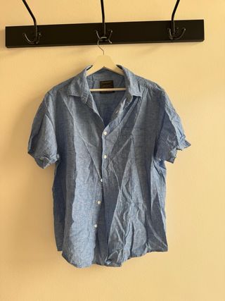 Camisa lino azul Primark