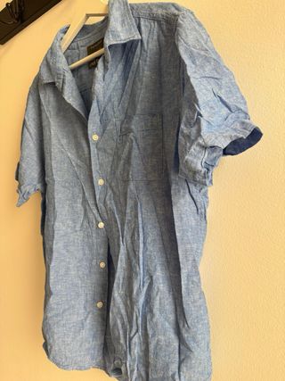 Camisa lino azul Primark