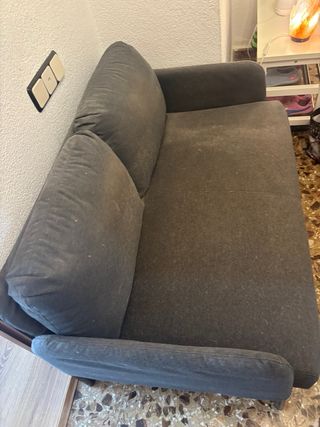 Sofá gris 2 plazas