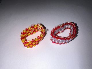 Anelli perline handmade 2pz
