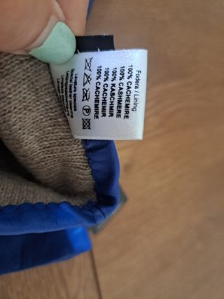 Guanti pelle blu - caldi