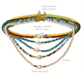 Gargantillas de perlas - 2 unidades