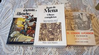 3 libros literatura clásica española.