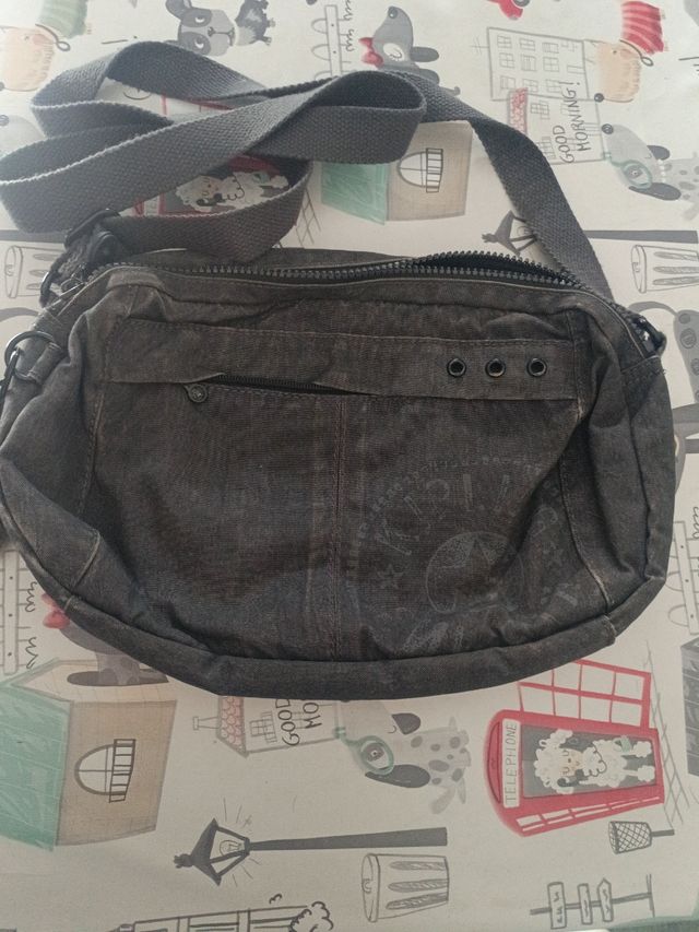 Bolso Kipling Gris - bandolera
