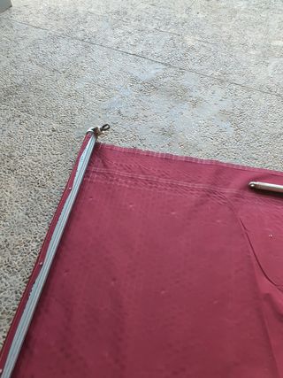 Toldo rojo 4.30x2m - protección solar