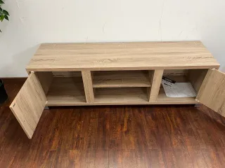 OFERTA MUEBLE  TV MADERA  Blanco/Marrón