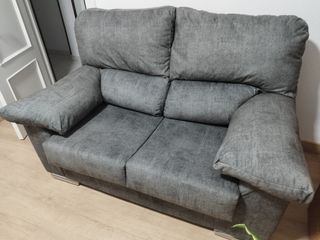 Sofá 2 plazas gris - como nuevo
