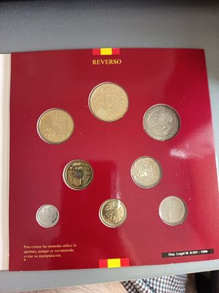 Monedas España 1996 sin circular
