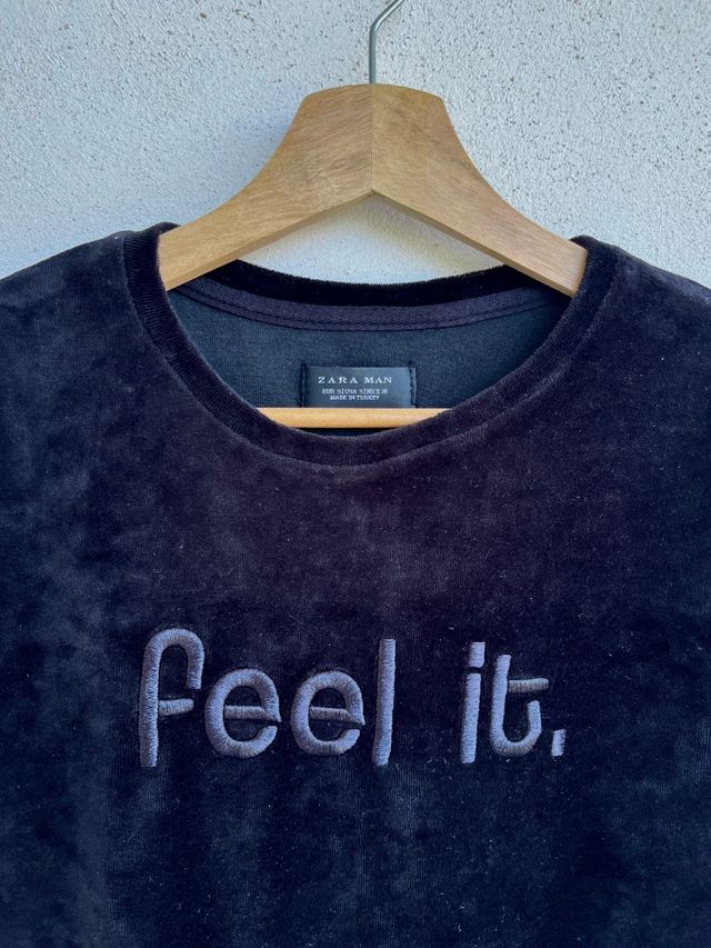 T-shirt Zara Velluto nero unisex