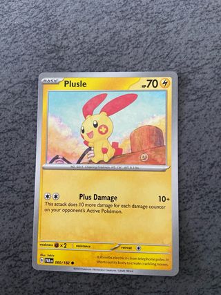 Plusle 060/162 - Pokémon TCG Scarlet & Violet