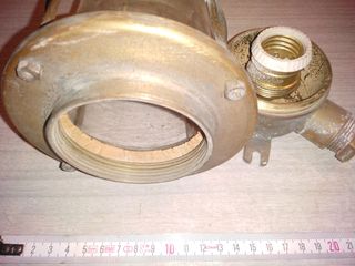 FARO DE BRONCE NÁUTICO BARCO ORIGINAL MUY ANTIGUO