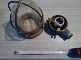 FARO DE BRONCE NÁUTICO BARCO ORIGINAL MUY ANTIGUO