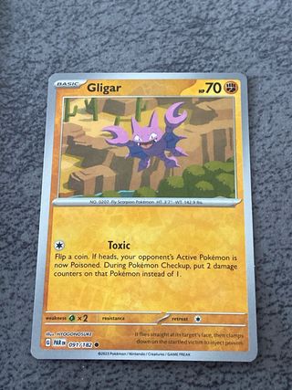 Gligar 091/182 - Pokémon TCG Scarlet & Violet