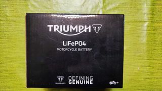 Batteria Triumph LiFePO4 originale.
