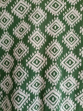 Vestido Zara verde estampado