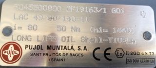 Motor reductor Pujol MUNTALA