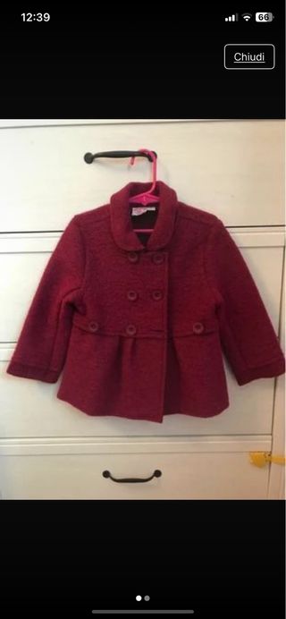 Cappottino bimba Chicco 3 anni