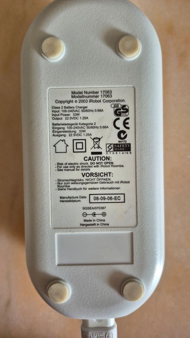Base carga Roomba - Aspirador