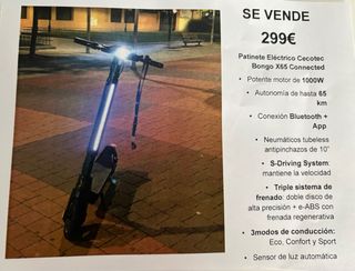 Patín eléctrico Bongo X65