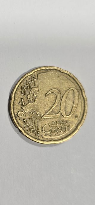 Moneda de Chipre de 0,20 Euro del 2008.