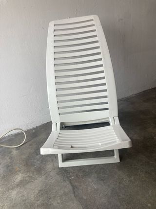 Silla playa blanca plegable