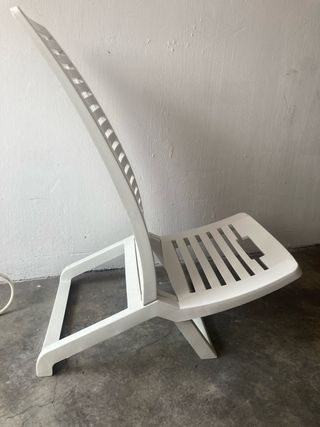 Silla playa blanca plegable