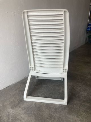 Silla playa blanca plegable