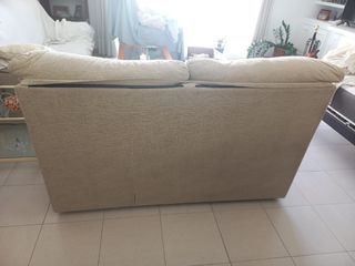 Sofá 2 plazas beige
